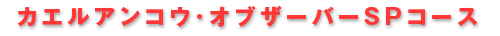 カエルアンコウ　オブザーバーSP　コース